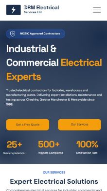 DRM Electrical mobile view